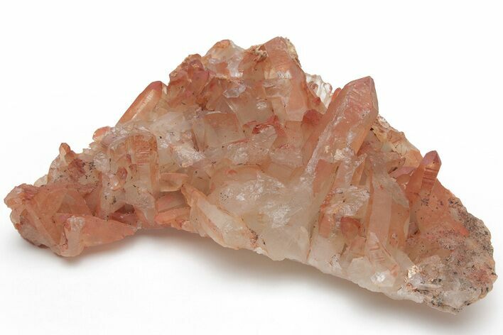 Natural Red Quartz Crystal Cluster - Morocco #219013